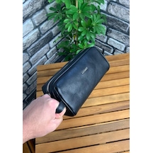 Guard Siyah Hakiki Deri Unisex El Çantası // Grd260701wt1340 Çok Renkli