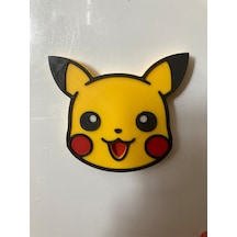 Sevimli Pikachu Yüzü Sarı Pokemon Karakteri Anime Süsü Buzdolabı Magneti