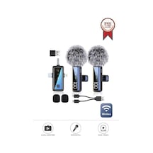Torima H68 Type-c + Lightning + Aux 2li 3in1 Kablosuz Yaka Mikrofonu
