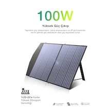 100w Taşınabilir Güneş Panelili Kamp & Karavan İçin Katlanabilir Solar Güç Kaynağı