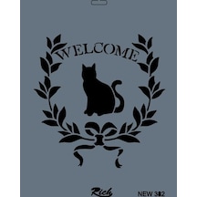 Rich New Seri N382 Stencil 35X25 Cm