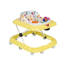 Unisex Hayvan Desenli Sarı Müzikli Işıklı Yürüteç