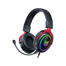 Kablolu Kırmızı-siyah Bilgisayar Oyun Kulaklığı - Çok Renkli