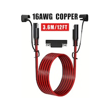 Xuweiwei Jyft 16awg Sae Uzatma Kablosu Polarite Adaptörlü Güvenilir Solar Panel Otomotiv