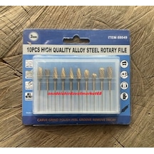 Carve Titanyum Çelik Ahşap Metal Oyma Seti Freze Seti Gravür Ucu 10pcs 3mm