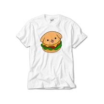 Burger Dog Beyaz Tişört Beyaz