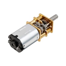 N20 12v 2000 Rpm Redüktörlü Mikro Dc Motor 12mm Metal Dişli D Şaft Robotik Mekanizma Yüksek Hızlı Hobi Proje Ve Model Mo