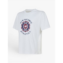 New Balance Nb Lıfestyle Men T-shırt Erkek Beyaz T-shirt - Mnt3641