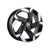 Lja-g393-01 7.5x17" 4x100 Et35 67.1 Black Lip Polished 17 İnç Jant Takımı 4 Adet