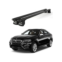 Trio-ıı Bmw X6 2015 Ve Sonrası Uyumlu Siyah Kilitli Ara Atkı 135cm Port Bagaj Tavan Barı