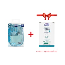 Bebek Tırnak Seti Mavi + Sabun Set