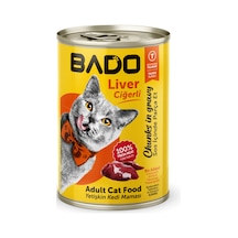 Bado Yetişkin Yaş Kedi Maması Ciğerli 400gr 36'lı