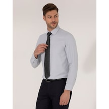 Pierre Cardin Gri Slim Fit Oxford Gömlek