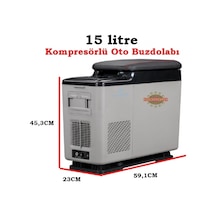 Evacool EVA15 12/24V 15 Litre Kompresörlü Oto Buzdolabı