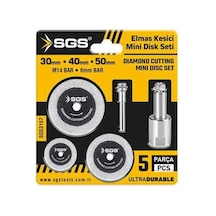 Sgs Elmas Kesici Mini Disk Seti, 5 Parça, Model Sgs2157