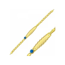 Altın Çocuk Bileklik Lazerle Isim Yazılır Sg42-650569 Sarı Altın