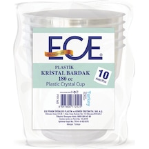Ece Kristal Bardak 10'lu 180 Cc Çok Renkli