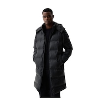 Hunter Bretton Sonic Welded Pu Puffer Coat 6000 Siyah