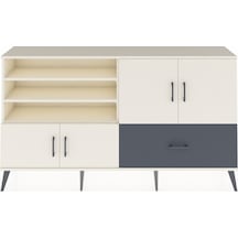 Arges Konsol 5 Raflı Tek Çekmeceli 4 Kapaklı 176x30x99 Aytaşı-ayt Aytaşı-aytaşı/antrasit