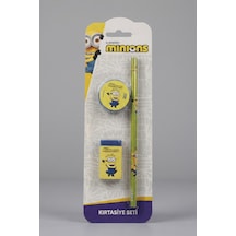 X Dekomus , Lisanslı Minions 3'lü Kırtasiye Seti Kurşun Kalem,silgi Ve Kalemtraş Diğer