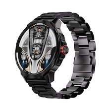 Kalobee SK50 1.85" Amoled 52 MM Silikon + Metal Çift Kordonlu Akıllı Saat (İthalatçı Garantili)