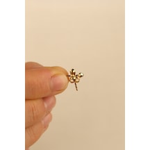 Çgk Çiğdem Gürel Kuyumculuk 14 Ayar 1.5mm Top Altın Küpe Gold