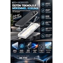 İphone 17 Pro Max Uyumlu Premium Alüminyum Safir Cam Ekran Koruyucu 9h Sertlik & Kolay Uygulama Kiti