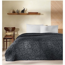 Taç Pamuk Battaniye Dobby Siyah Çift Kişilik