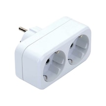 2li Paket Golyat Priz Çoklayıcı Çoğaltıcı Kablosuz İkili Priz Topraklı - İkili - Beyaz - Yok -