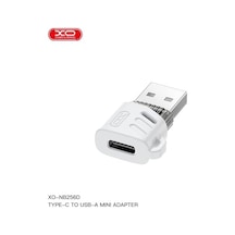 Xo Usb-a Erkek - Type-c Dişi Dönüştürücü Adaptör Nb256d, Veri Ve Şarj Destekli, 5gr, Beyaz
