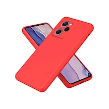 Durukar Poco X5 Pro 5g Nano İçi Kadife Silikon - Kırmızı