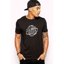 Pubg Chicken Dinner Baskılı Siyah Erkek Tshirt (530960281)