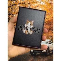 Hold Tight Ruhsat Kabı Logolu Oto Ruhsat Kılıfı Vinleks Deri