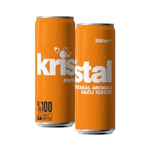 Kristal Portakal Aromalı Gazlı İçecek 330 ml 12'li