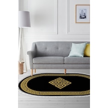 Eko Trend Djt Halı Yıkanabilir Kaymaz Taban 656m Oval Modern Gold