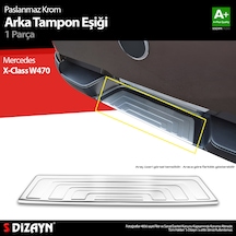 S-dizayn Mercedes X-class Krom Arka Tampon Eşiği 2017 Üzeri A+ Kalite