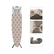 Lekeye Dayanıklı Ütü Masası Örtüsü Üçlü Aşınma Kahve Eşkenar Dörtgen