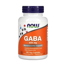 Now Foods Gaba With Vitamin B-6 500 Mg 100 Veg Kapsül