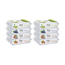 Pure Baby Wipes Islak Havlu Mendil 50 Yaprak 8 Li Set (400 Yaprak