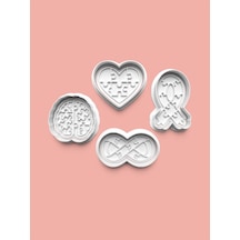 Puzzle Kurabiye Kalıbı Ve Şeker Hamuru Kalıbı 4'lü Set