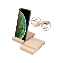Ahşap Tablet Ve Telefon Tutucu 2'Li Set Kanal Aralığı 12 Mm 10 Mm