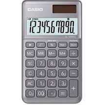 Casio Sl-1000sc-gy Cep Tipi 10 Hane Gri Hesap Makinesi