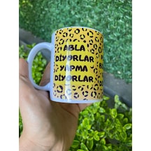 Abla Diyorlar Yapma Diyorlar Porselen Kupa Bardak Beyaz