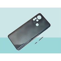 Infinix Hot 11s Uyumlu Full Kasa Arka Kapak Batarya Kapağı Siyah Siyah