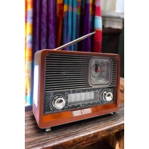 Lexroo Nostaljik Radyo Usb,aux Ve Sd Kart Girişli Bluetooth Bağlantılı