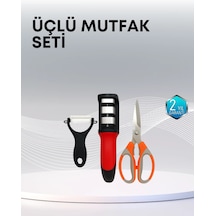 Çok Fonksiyonlu Mutfak Makas Seti 3 Makas, Bileyici Ve Soyacak Dahil Diğer