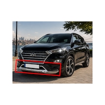 2018-2020 Hyundai Tucson Ön Tampon Koruma Difüzör İthal Premium Ön Tampon Eki Dayanıklı Sportif Tasarım