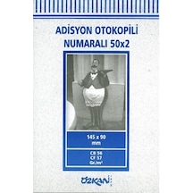 Adisyon Otokopili 1. Hamur Numaralı 50X2 Nüsha 10 Lu Paket Özkan