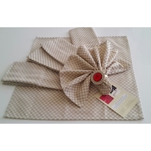 Mutfak Peçetesi Rich 40X40 Cm 6'Lı Sütlü Kahve (428755648)