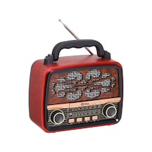 Mega Usb Sd Fm Bluetooth 'Lu Şarjlı Nostaljik Radyo Mg-860 Bt